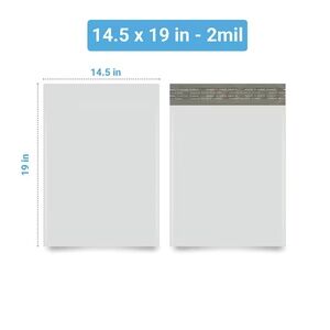 25 14.5x19" poly mailer mailing shipping bags for bulky soft items like sweaters